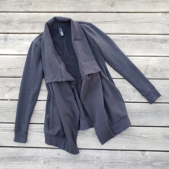 BOBI Cozy French Terry Long Sleeve Cardigan - Picture 4 of 7